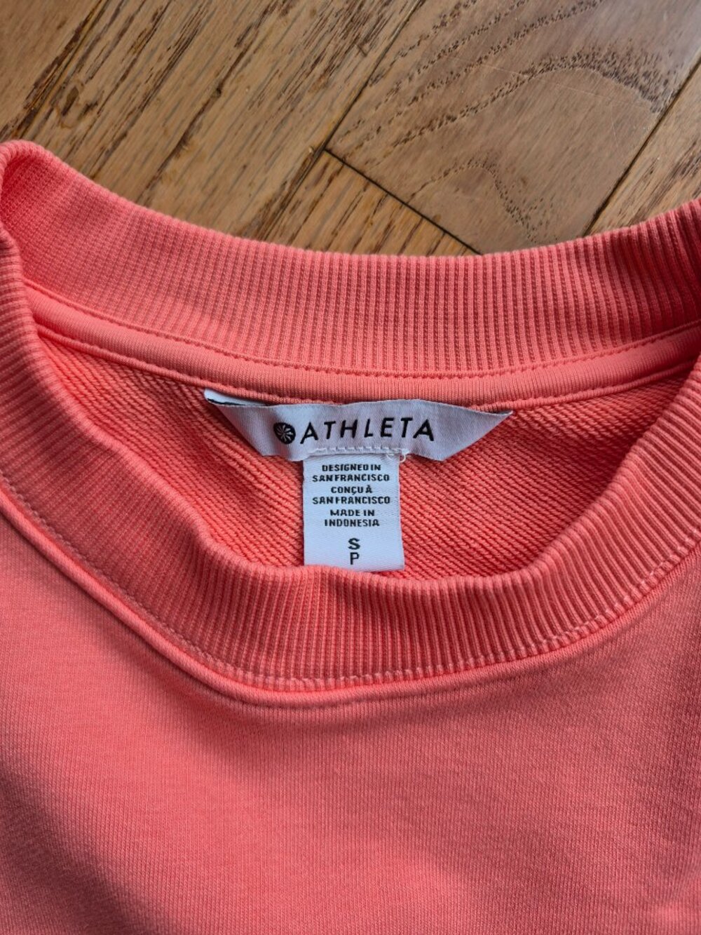 Athleta Heavyweight Terry Dolman Tee Mimosa Pink S - Picture 3 of 10